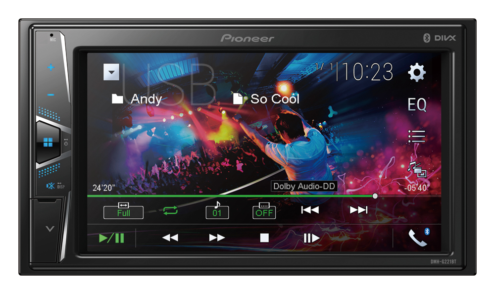 Автомобильный цифровой медиа-ресивер PIONEER DMH-G221BT