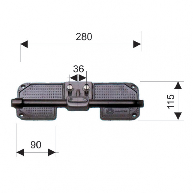 Купить алюминевая транцевая опора рулевого троса 280х115мм по цене  Низкие цены. Большой выбор. Доставка по всей России. Интернет-магазин в Москве. Только положительные отзывы!