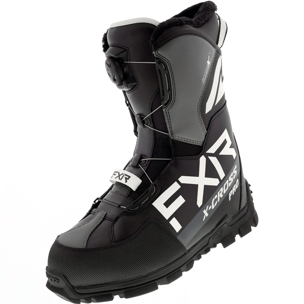 Ботинки FXR X-Cross Pro BOA с утеплителем Black/White, 8/10/41