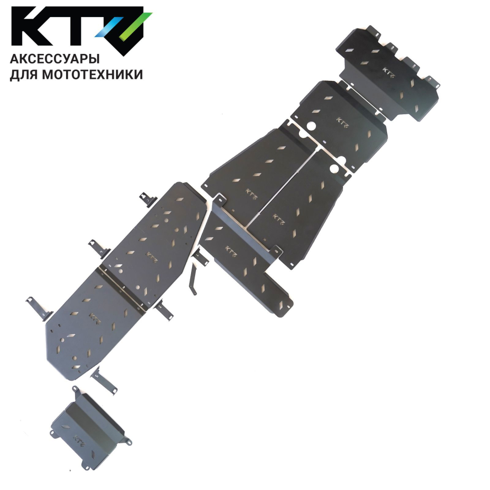 Комплект защит для TANK 700 3.0 АКПП 4WD 2025, сталь 3 мм KTZ