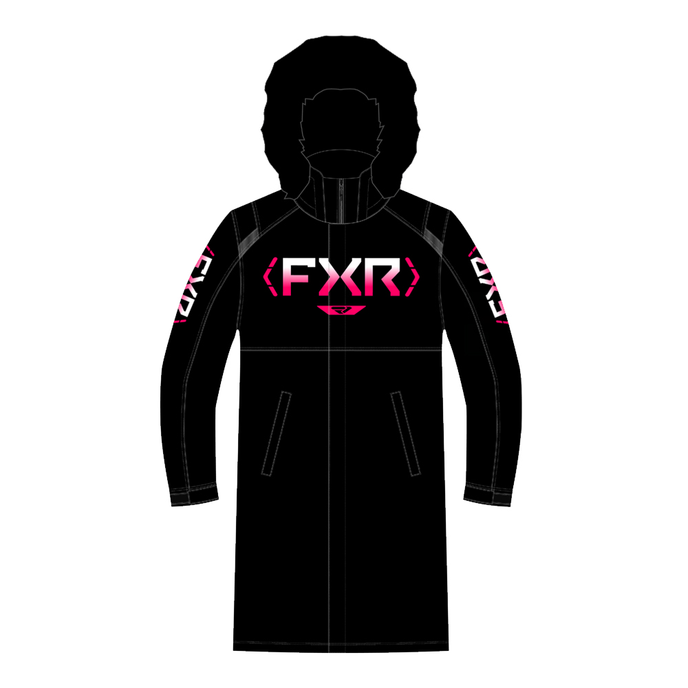 Пальто FXR Warm-Up с утеплителем Razz/Black, XS