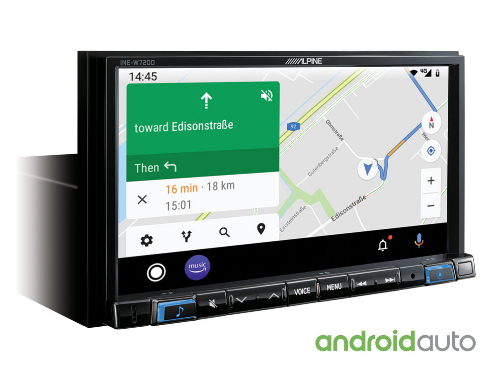 Автомобильный цифровой медиа-ресивер ALPINE INE-W720D