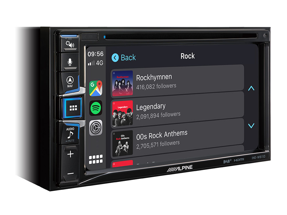 Цифровой медиа-ресивер с Apple CarPlay и Android Auto ALPINE INE-W611D