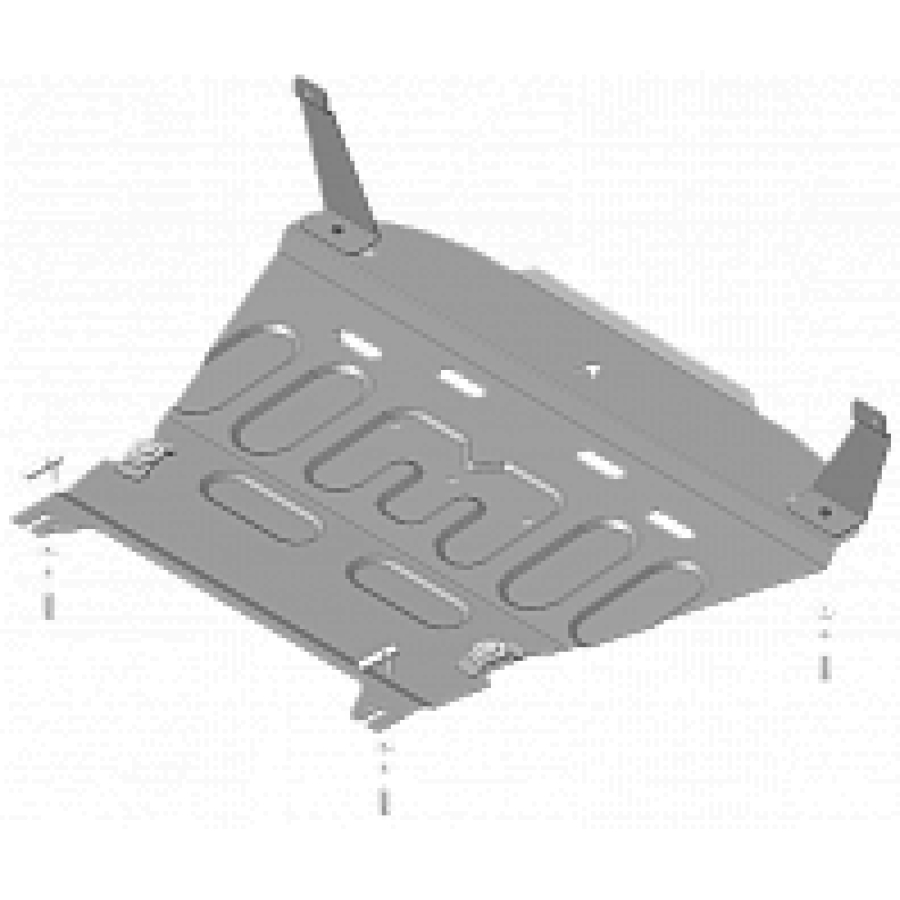 Защита картера двигателя, КПП Ford Fiesta хетчбек 2008-2015, Ford Fiesta седан/хетчбек 2015-