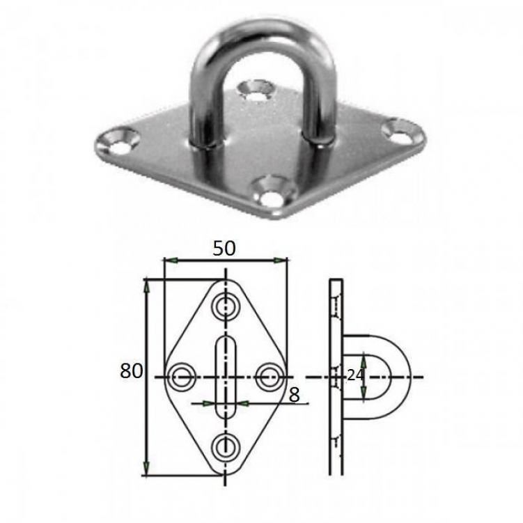 Купить планка ромб с проушиной 8 мм aisi 304 по цене 203 р. Низкие цены. Большой выбор. Доставка по всей России. Интернет-магазин в Москве. Только положительные отзывы!