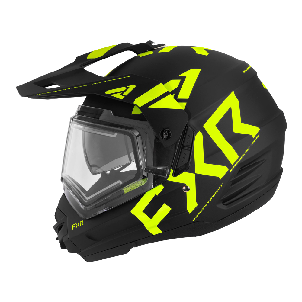 Шлем FXR Torque X Team с подогревом Black/Hi Vis, 2XL