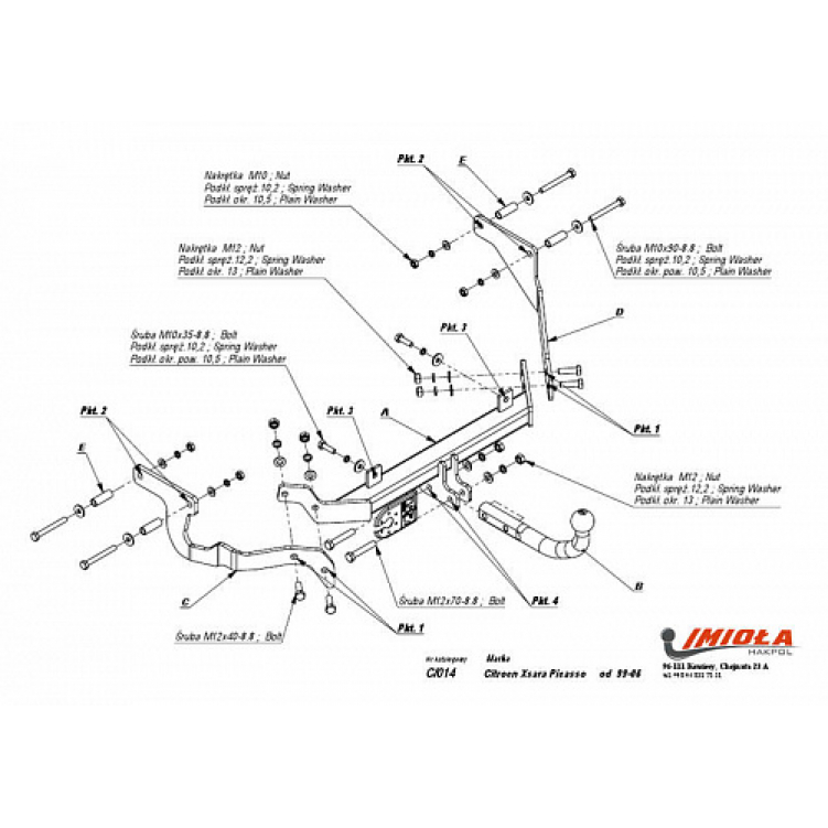 Купить фаркоп citroen xsara picasso 1999-2006 - c.014 imiola по цене 14 392 р. Низкие цены. Большой выбор. Доставка по всей России. Интернет-магазин в Москве. Только положительные отзывы!