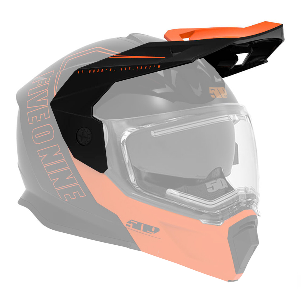 Козырек 509 Delta R4 Orange, ONE SIZE FITS ALL