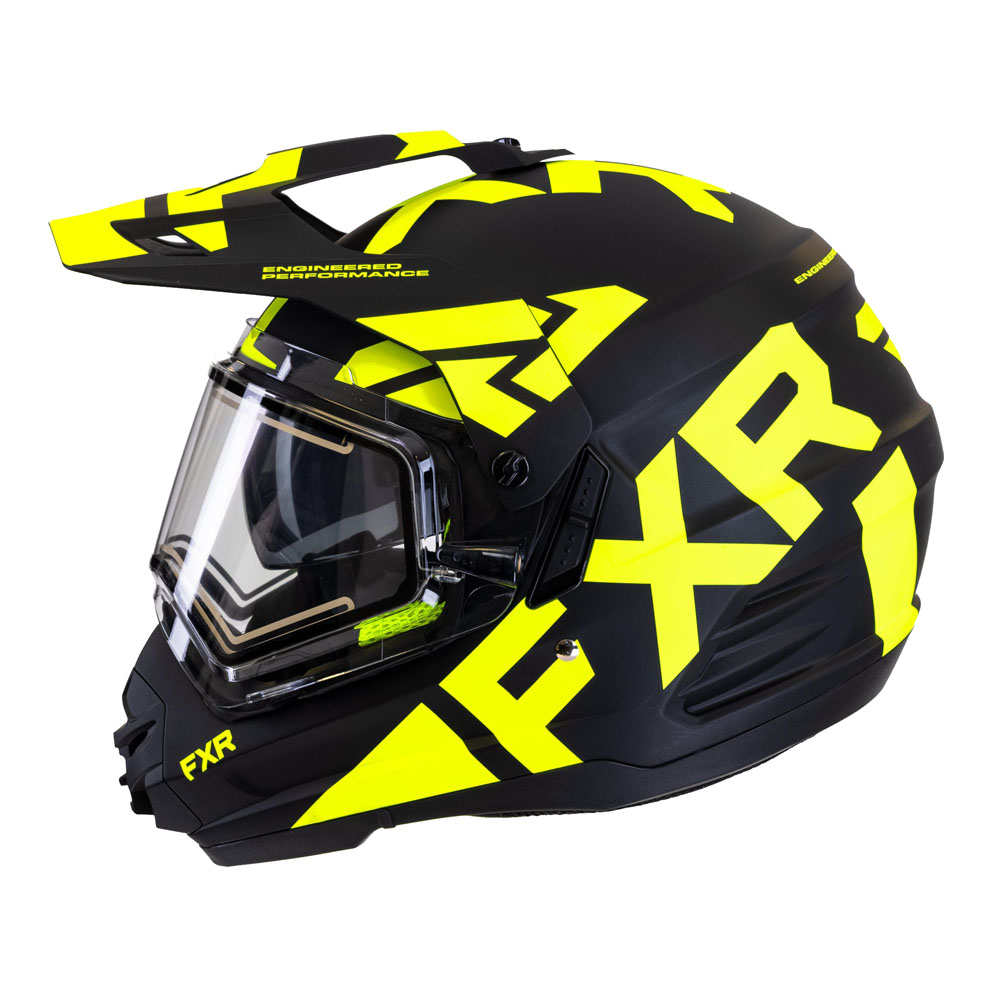 Шлем FXR Torque X Team с подогревом Black/Hi Vis, M
