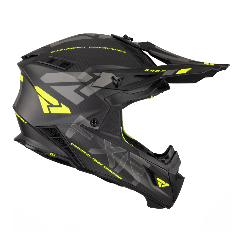 Шлем FXR Helium Carbon Hi Vis/Charcoalcoalcoal, S
