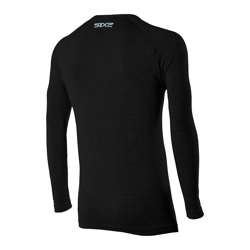 Термокофта SIXS TS2 MERINOS WOOL Wool Black, S/M