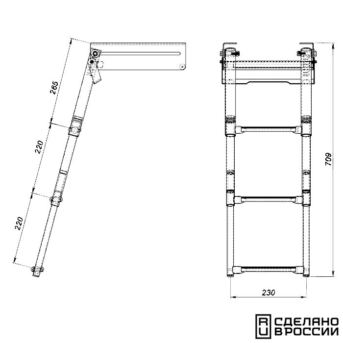 Купить трап телескопический выдвижной с фиксирующим механизмом 3 белых ступени (ширина 291 мм.) 040140wt по цене 14 993 р. Низкие цены. Большой выбор. Доставка по всей России. Интернет-магазин в Москве. Только положительные отзывы!