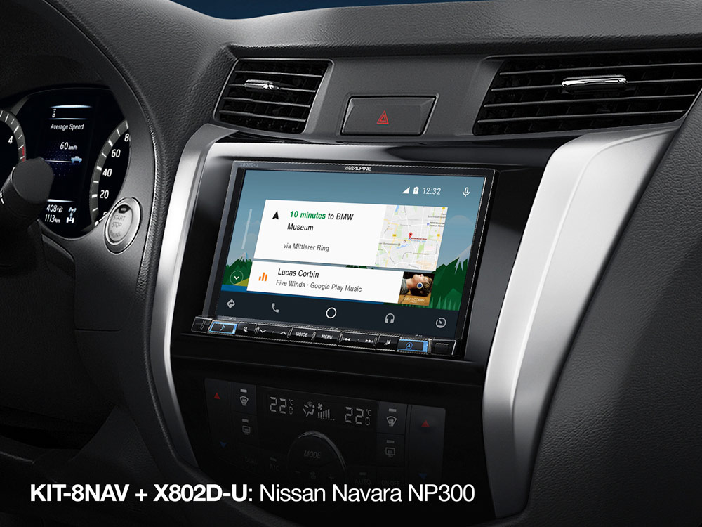 Установочный комплект Alpine 8“ для Nissan Navara NP300 ALPINE KIT-8NAV-DX