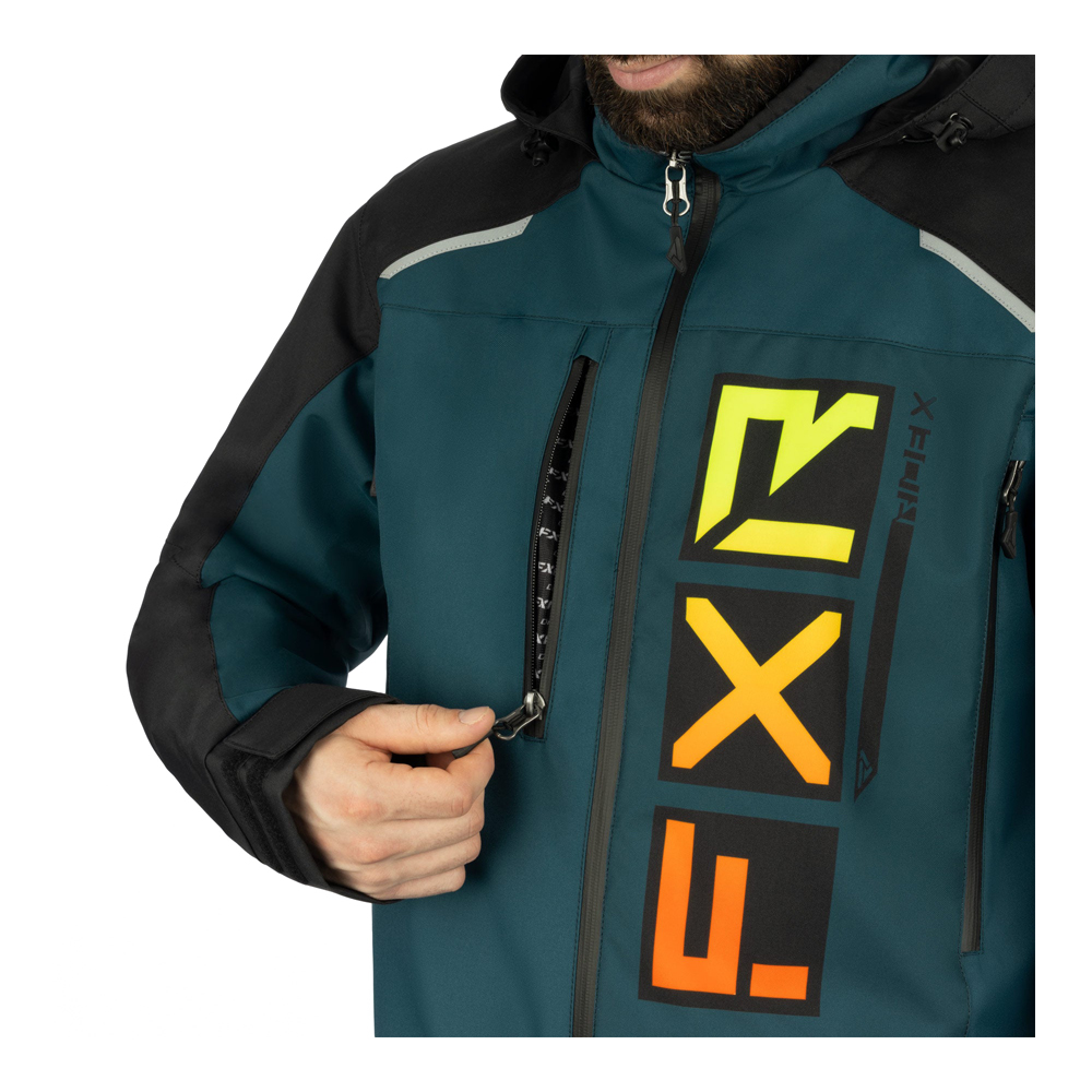Комбинезон FXR Recruit без утеплителя Black/Drk Steel/Inferno, 2XL