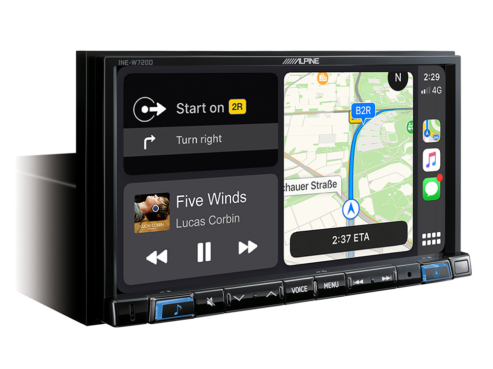 Автомобильный цифровой медиа-ресивер ALPINE INE-W720D