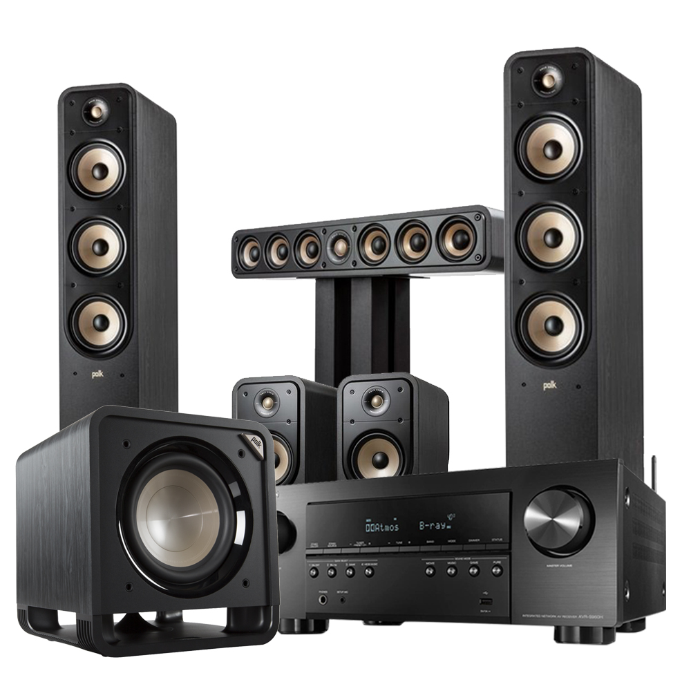 Домашний кинотеатр DENON AVRX1700HBKE2 Polk Signature3