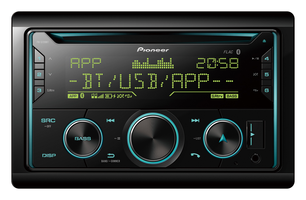 Автомобильный CD-ресивер 2 DIN PIONEER FH-S720BT