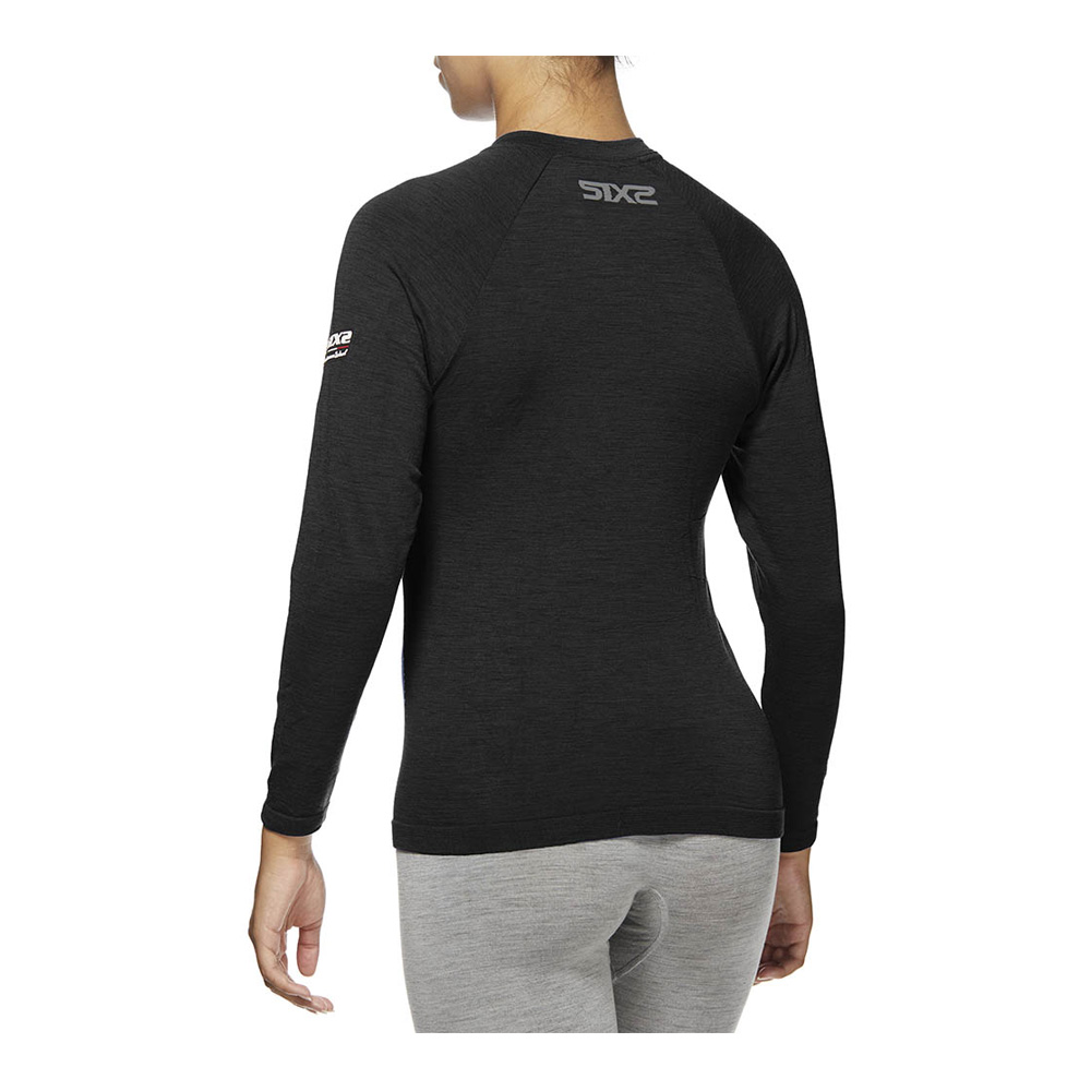 Термокофта SIXS TS2 MERINOS WOOL Wool Black, S/M