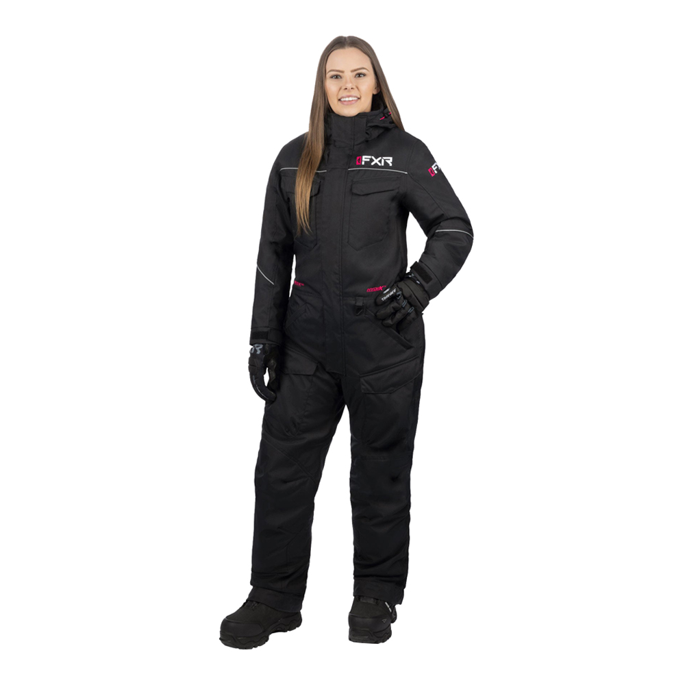 Комбинезон FXR Excursion с утеплителем Black/Fuchsia, 12