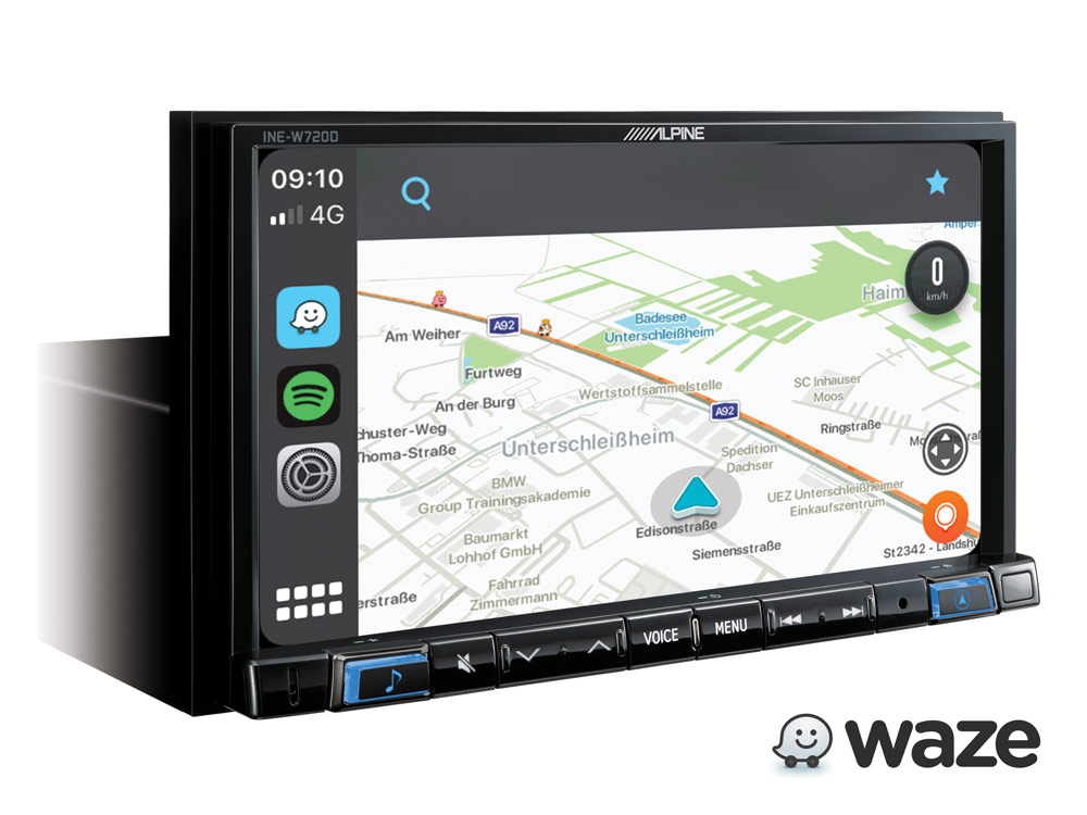 Автомобильный цифровой медиа-ресивер ALPINE INE-W720D