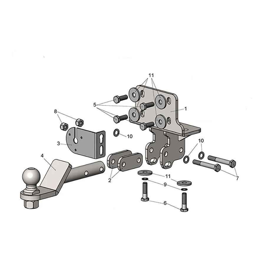 Купить фаркоп toyota land cruiser prado j120 2002-2009, j150 2009-  t123-ae лидер-плюс по цене 6 472 р. Низкие цены. Большой выбор. Доставка по всей России. Интернет-магазин в Москве. Только положительные отзывы!