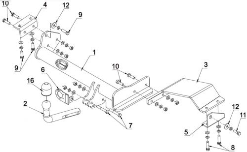 Купить фаркоп toyota previa 2000-2006 - o 60 auto-hak по цене  Низкие цены. Большой выбор. Доставка по всей России. Интернет-магазин в Москве. Только положительные отзывы!