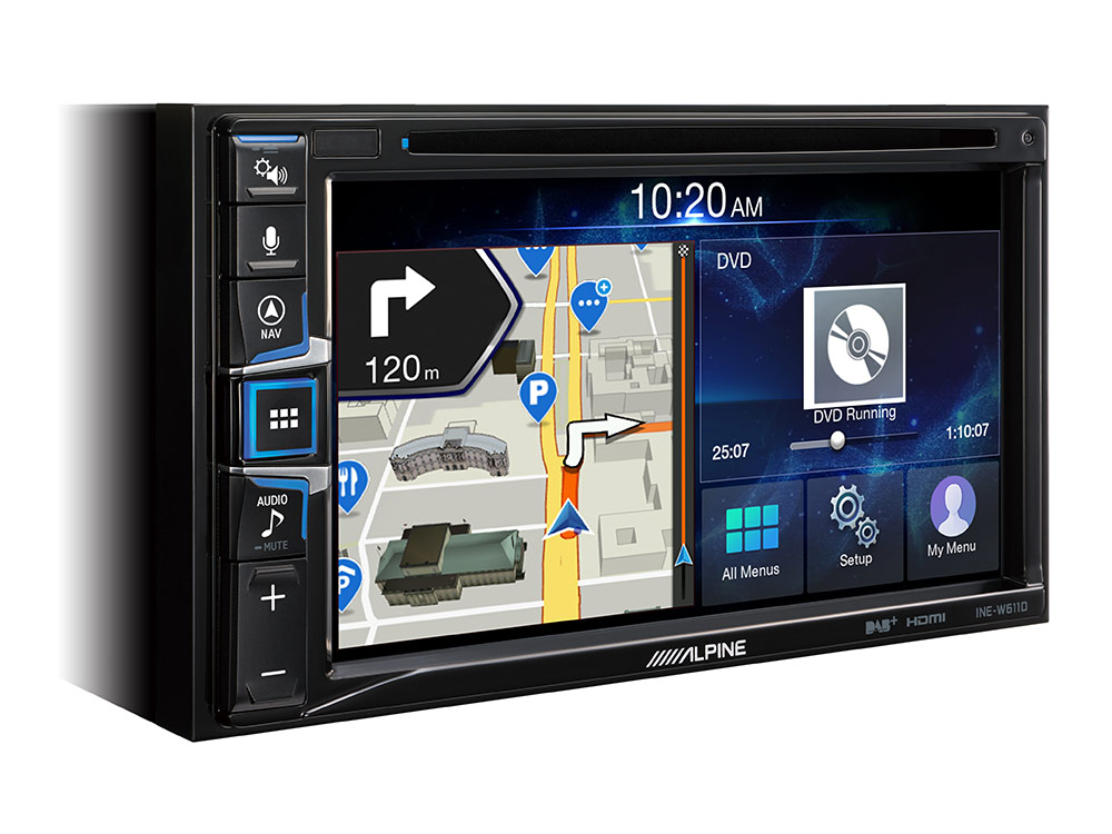 Цифровой медиа-ресивер с Apple CarPlay и Android Auto ALPINE INE-W611D