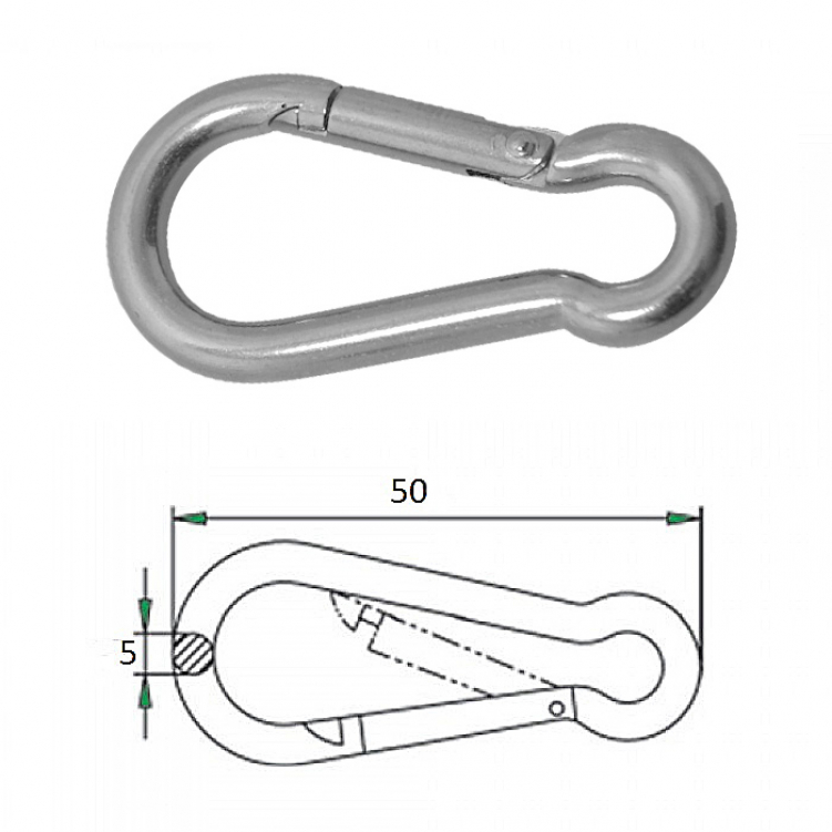 Купить гак-карабин 5х50мм по цене 120 р. Низкие цены. Большой выбор. Доставка по всей России. Интернет-магазин в Москве. Только положительные отзывы!