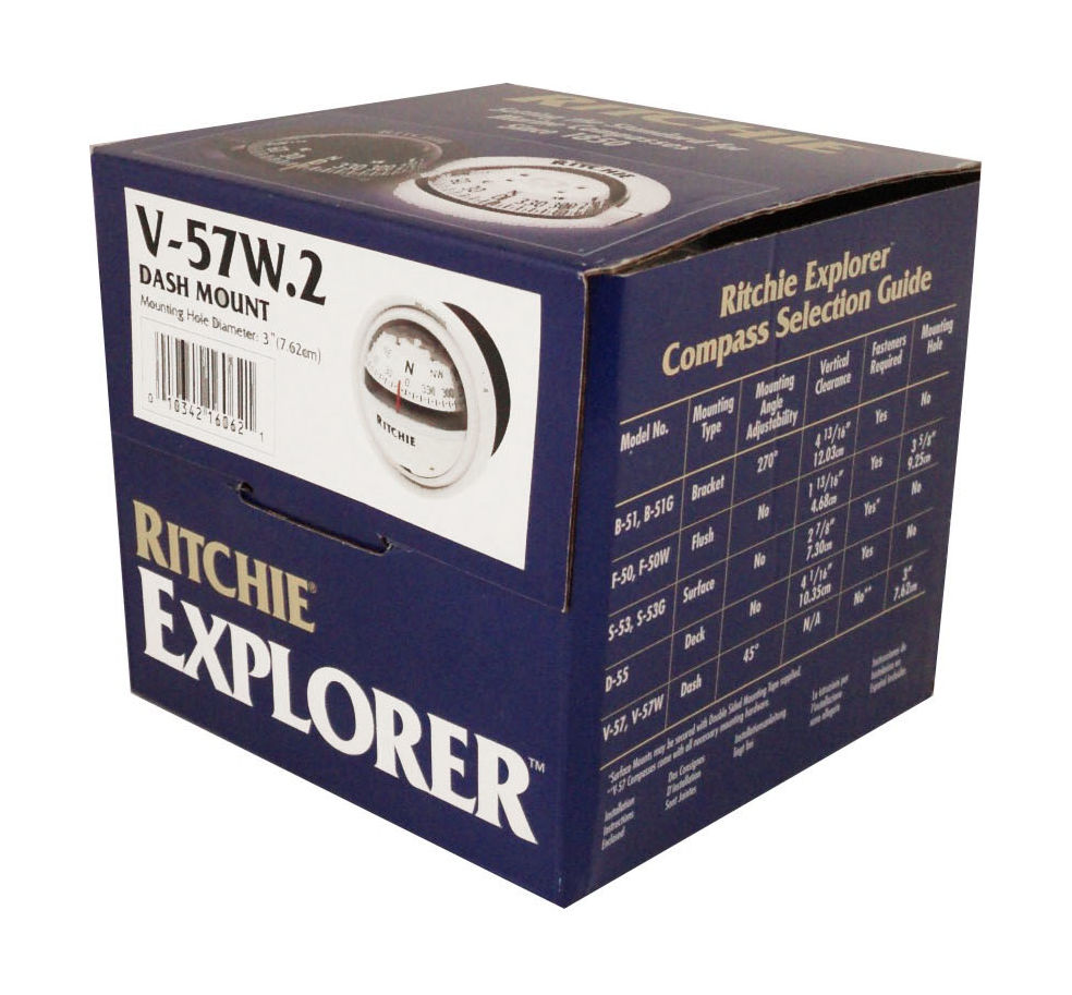 Купить компас ritchie explorer, белый, врезной по цене  Низкие цены. Большой выбор. Доставка по всей России. Интернет-магазин в Москве. Только положительные отзывы!