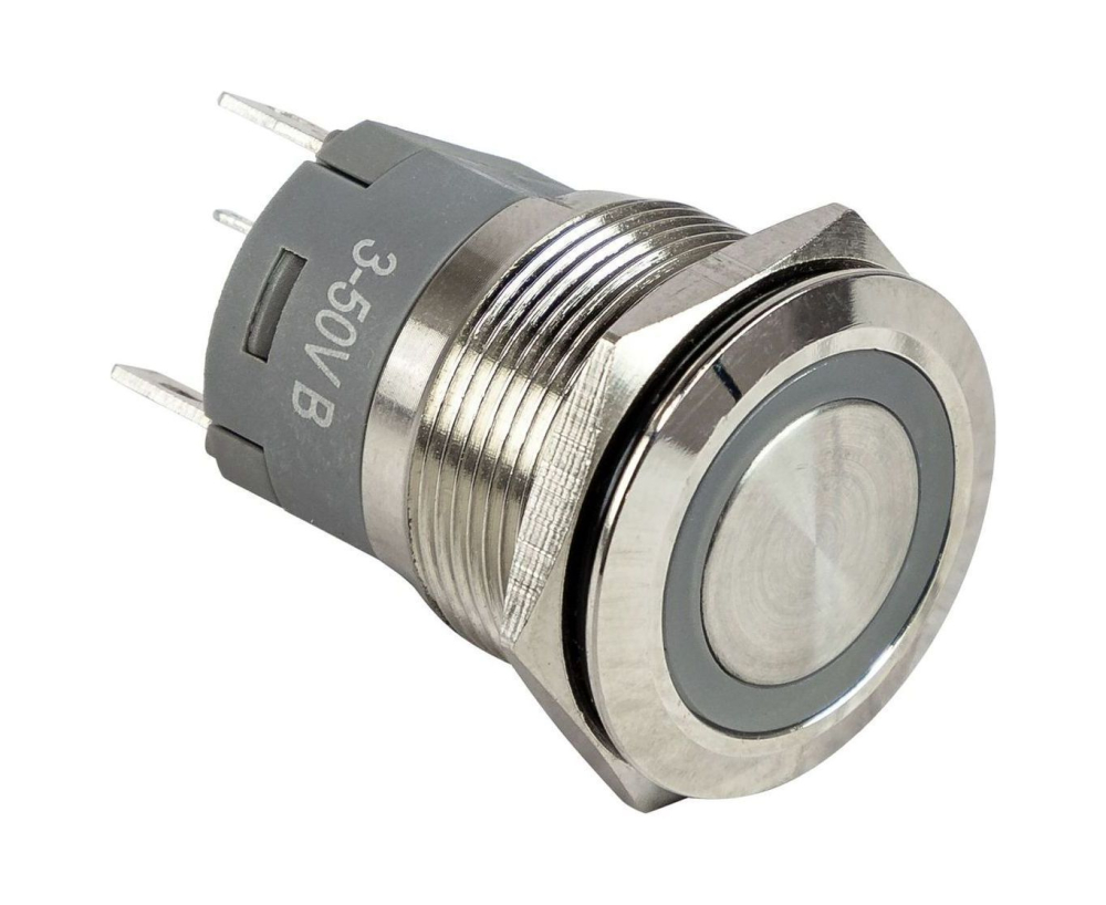 Купить кнопка с фиксацией, подсветка белая, 12 в, д. 22 мм, marine rocket по цене  Низкие цены. Большой выбор. Доставка по всей России. Интернет-магазин в Москве. Только положительные отзывы!