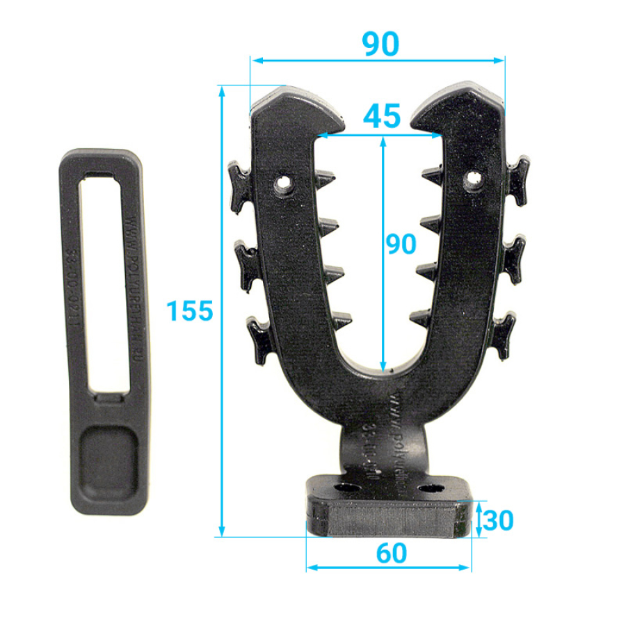 Купить крепление-рогатка (малое, изогнутое основание) 33-20-021-l по цене 2 230 р.. Низкие цены. Большой выбор. Доставка по всей России.  Интернет-магазин в Москве. Только положительные отзывы!