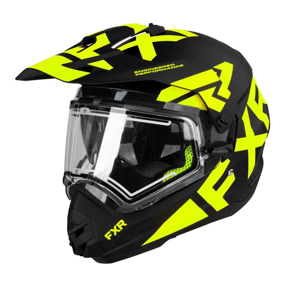Шлем FXR Torque X Team с подогревом Black/Hi Vis, M