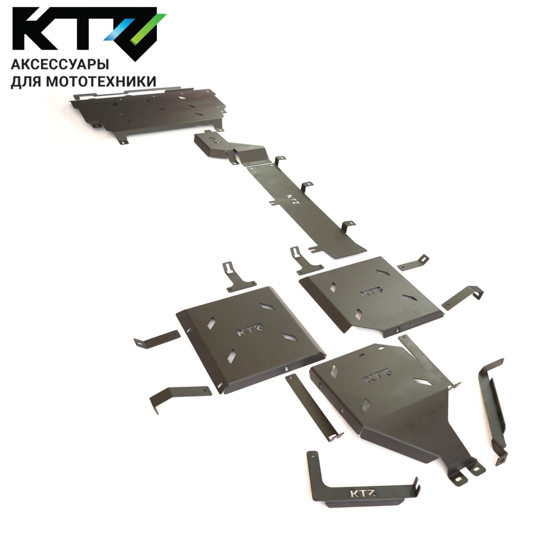 Комплект защит KTZ для HAVAL H7 2.0T DCT AWD 2025/HAVAL F7 2.0 SAT 2025 4WD 4 элемента, сталь 3 мм KTZ