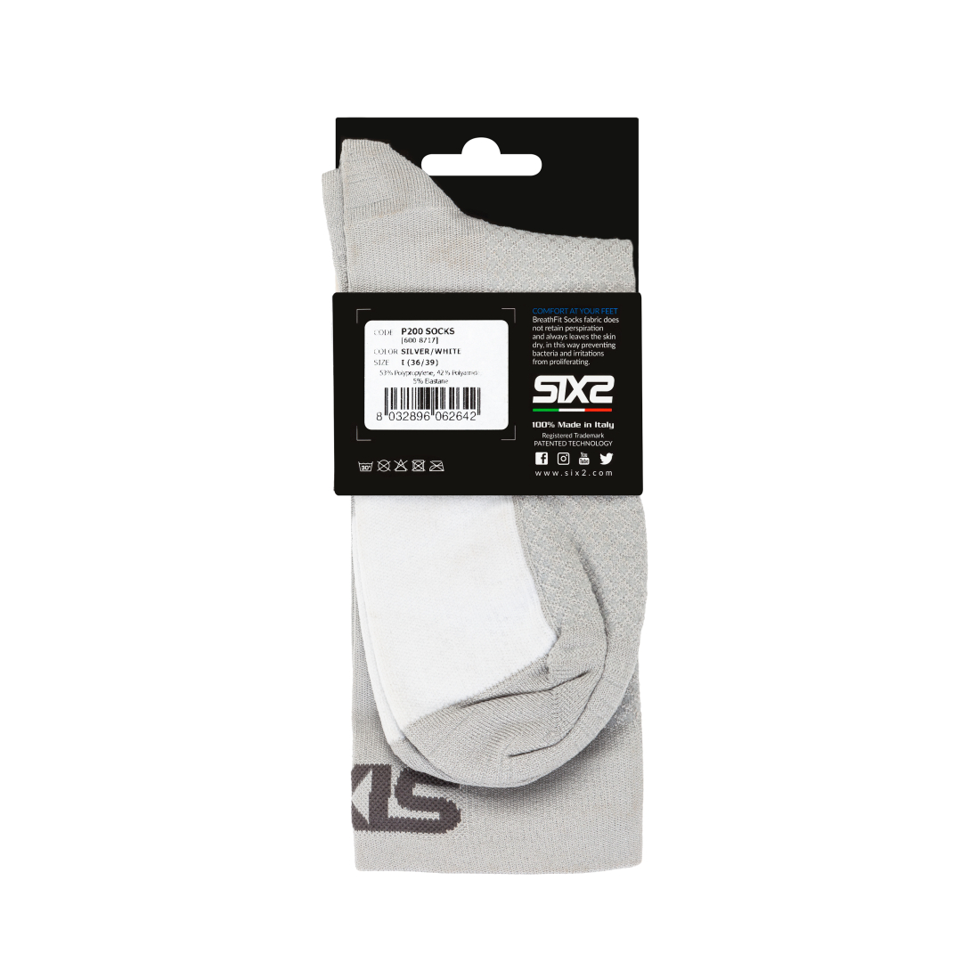 Носки SIXS P200 Silver/White, I, Артикул: P200--I-GRBI