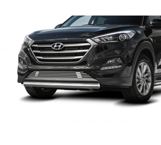 Защита переднего бампера d57 Hyundai Tucson 2015-2018- (R.2308.002) Rival