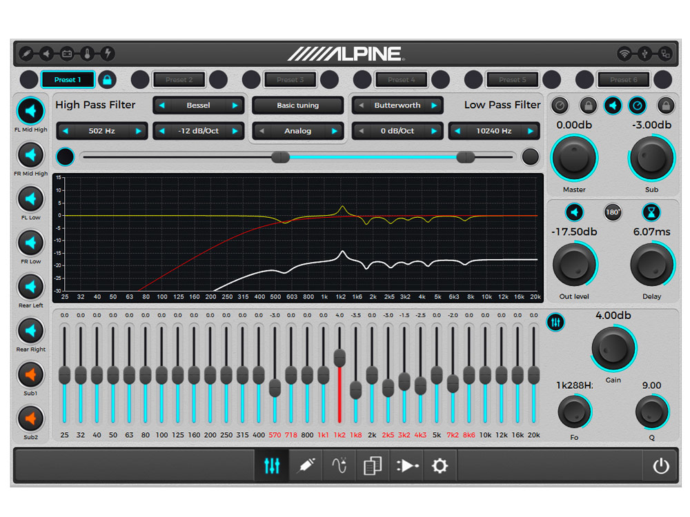 Автомобильный процессор-усилитель ALPINE PDP-E802DSP