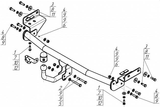 Купить фаркоп hyundai solaris 2010-2017, kia rio iii 2011-2017 h104as - h104as автостандарт по цене  Низкие цены. Большой выбор. Доставка по всей России. Интернет-магазин в Москве. Только положительные отзывы!