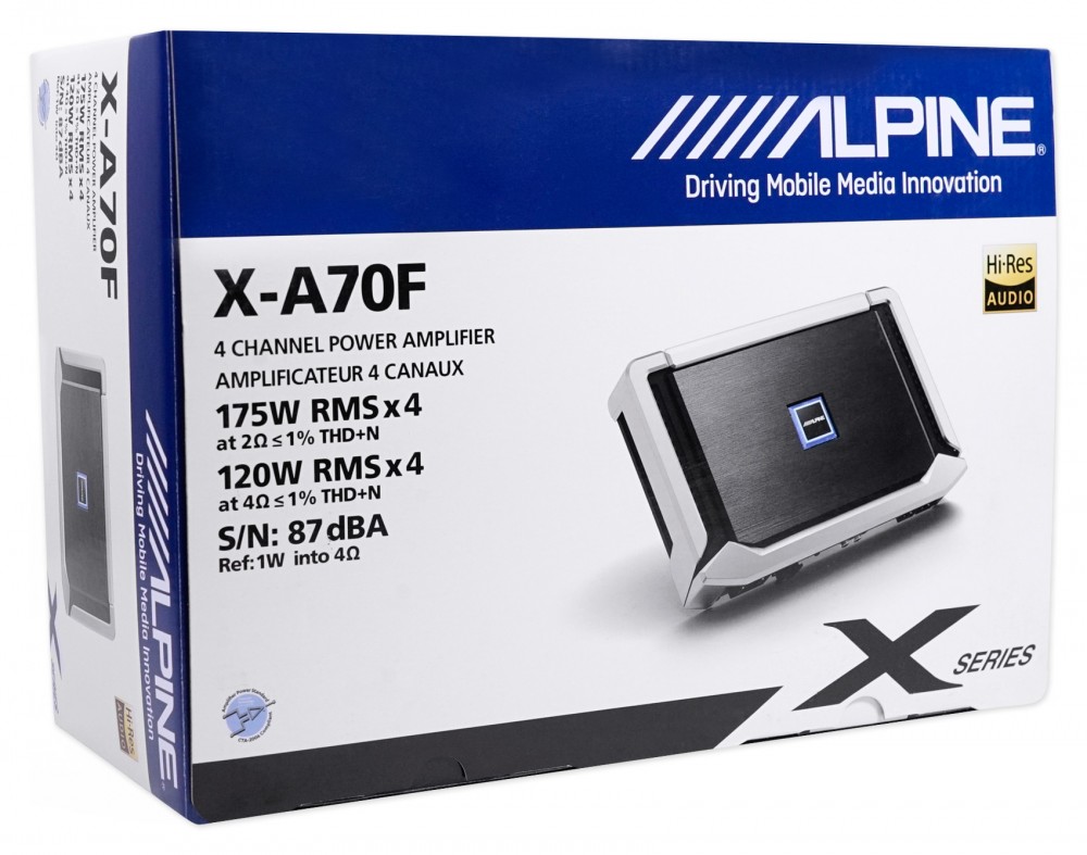 Автомобильный 4-х канальный усилитель ALPINE X-A70F