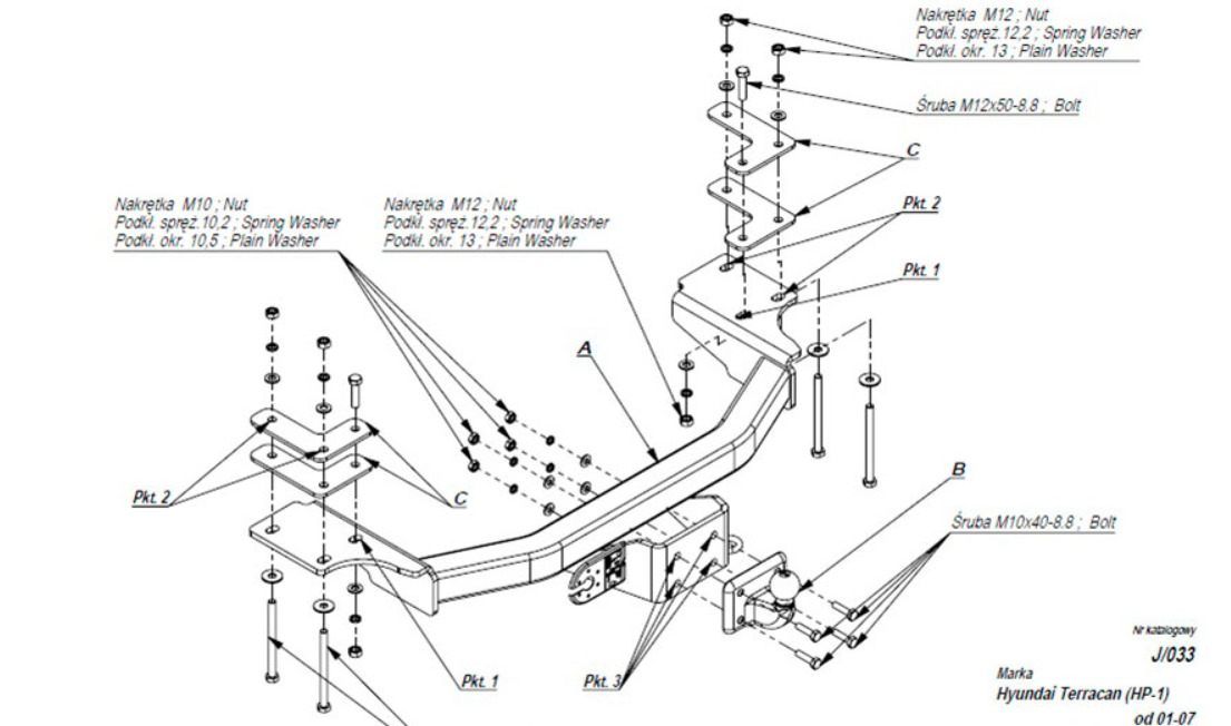 Купить фаркоп hyundai terracan 2001-2007 - j.033 imiola по цене  Низкие цены. Большой выбор. Доставка по всей России. Интернет-магазин в Москве. Только положительные отзывы!