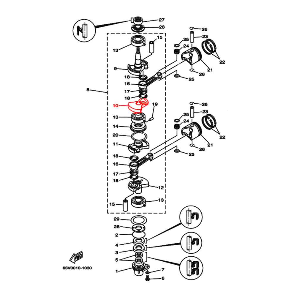 Купить щека (кривошип) коленвала yamaha 9.9-15 щека (кривошип) 2 по цене 3 904 р. Низкие цены. Большой выбор. Доставка по всей России. Интернет-магазин в Москве. Только положительные отзывы!
