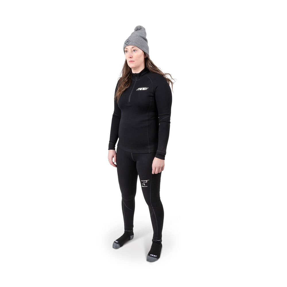 Термокофта 509 FZN Merino 1/4 Black, MD