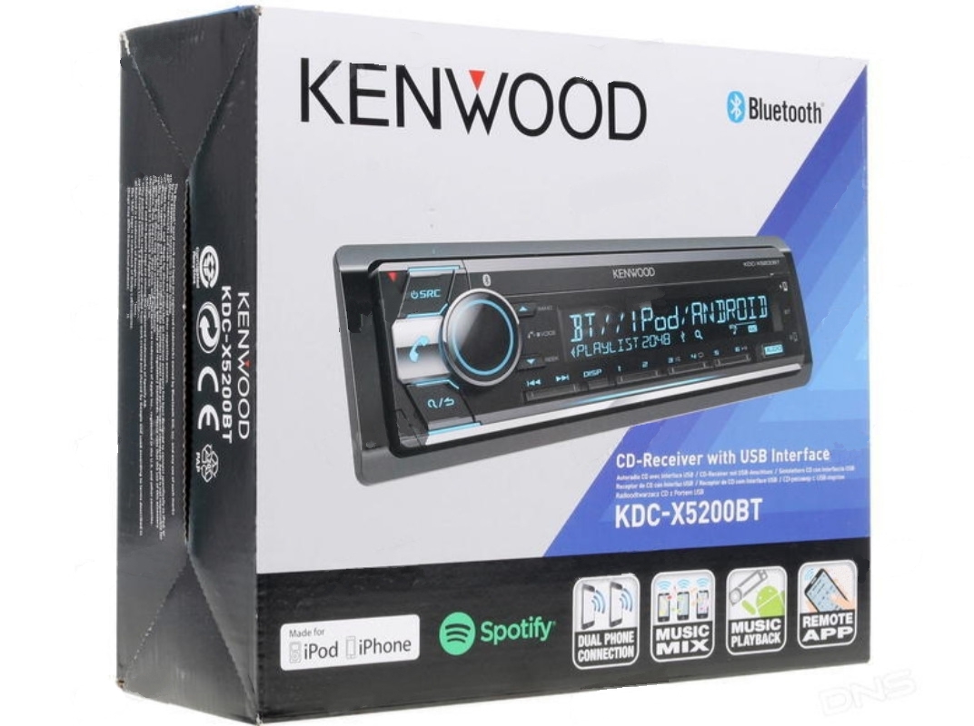 Автомобильный CD-ресивер KENWOOD KDC-X5200BT