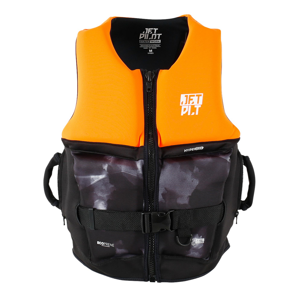 Жилет спасательный JetPilot 3SXTY Hyperflex S-grip Eco L50 CHAR / ORANGE L50, XL