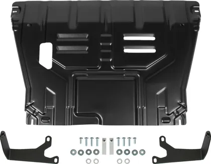 Защита картера + КПП , AutoMax, Сталь, Kia Seltos 2019-, V - 2.0; полный привод, 1.6 (123 л.с.)передний привод/KIA Soul 2019-, V - 1 (AM.2850.2) Rival