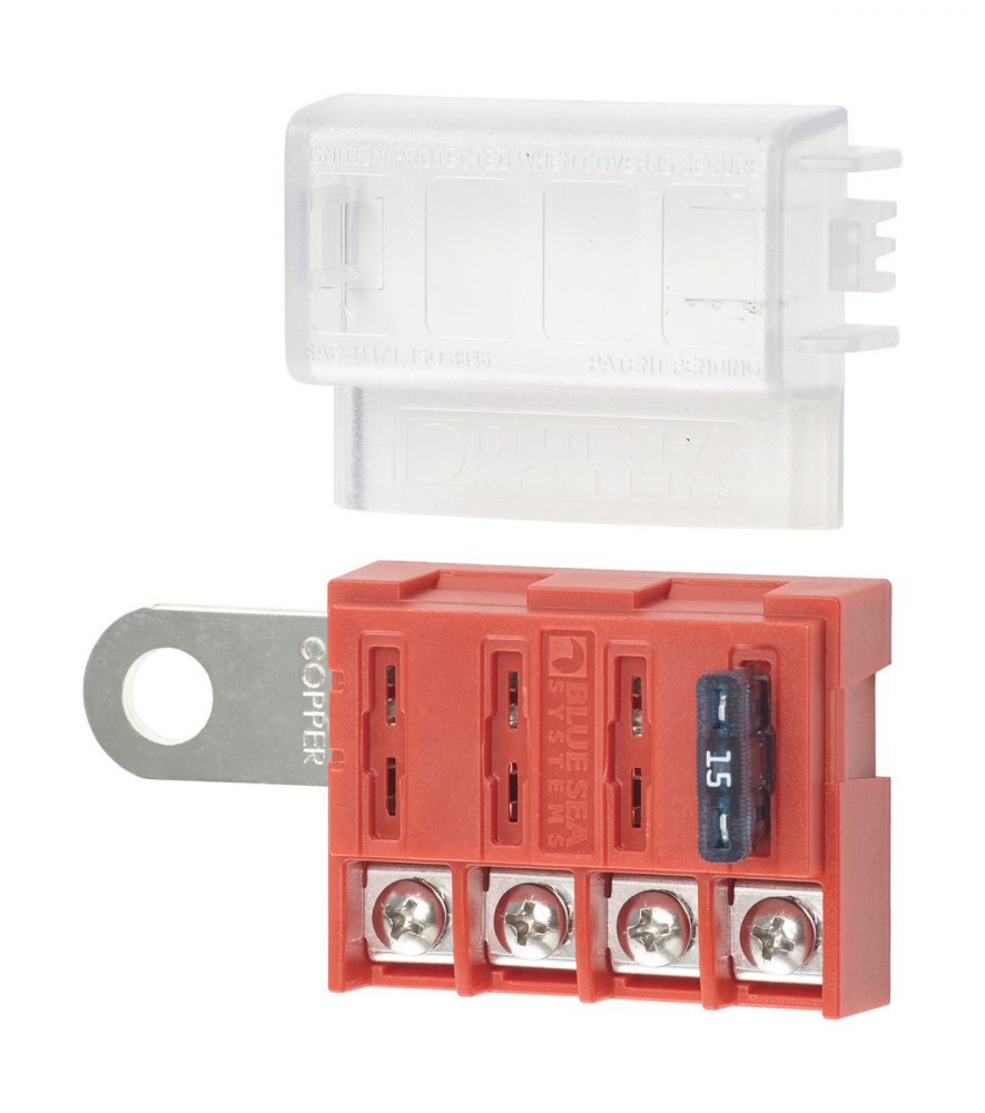 Купить блок на 4 предохранителя atc/ato с крышкой для монтажа на клемму акб по цене  Низкие цены. Большой выбор. Доставка по всей России. Интернет-магазин в Москве. Только положительные отзывы!