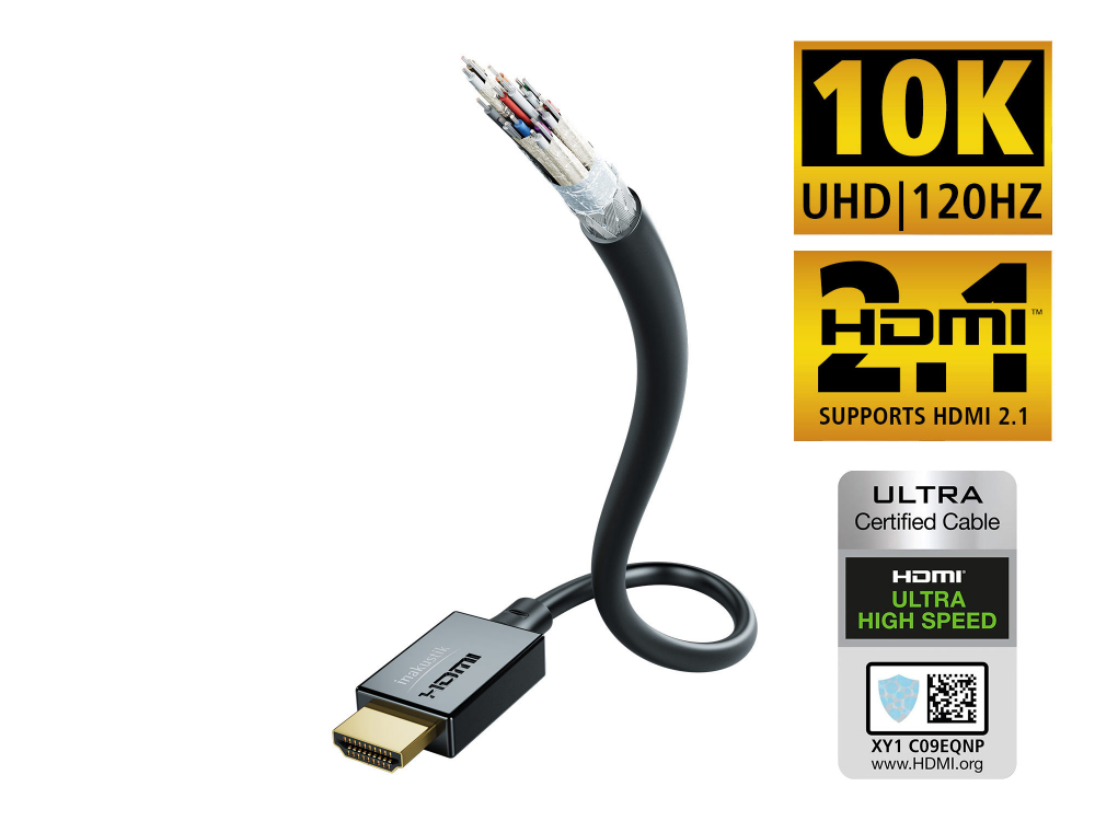 HDMI кабель INAKUSTIK Star HDMI 2.1, 1.0 m, 00324610