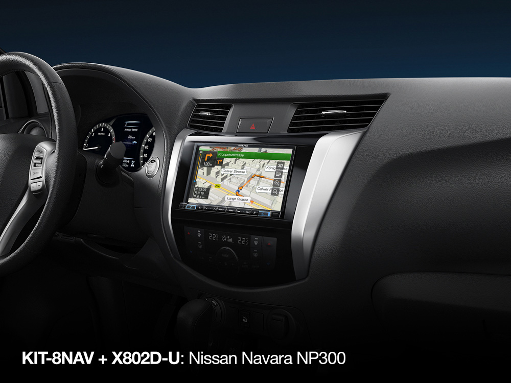 Установочный комплект Alpine 8“ для Nissan Navara NP300 ALPINE KIT-8NAV-DX