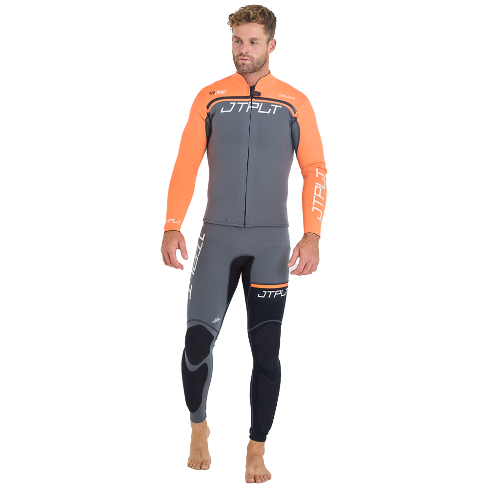 Комплект гидрокостюм и гидрокуртка JetPilot RX Vault Charcoal/Orange, L