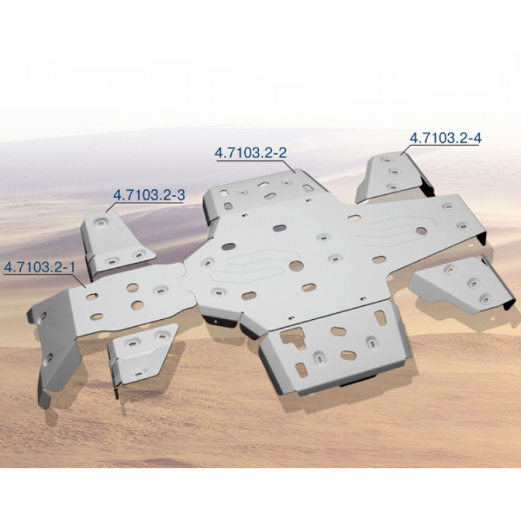 Купить алюминиевая защита днища для квадроцикла yamaha grizzly 700 550 (444.7103.2) по цене 25 602 р.. Низкие цены. Большой выбор. Доставка по всей России.  Интернет-магазин в Москве. Только положительные отзывы!