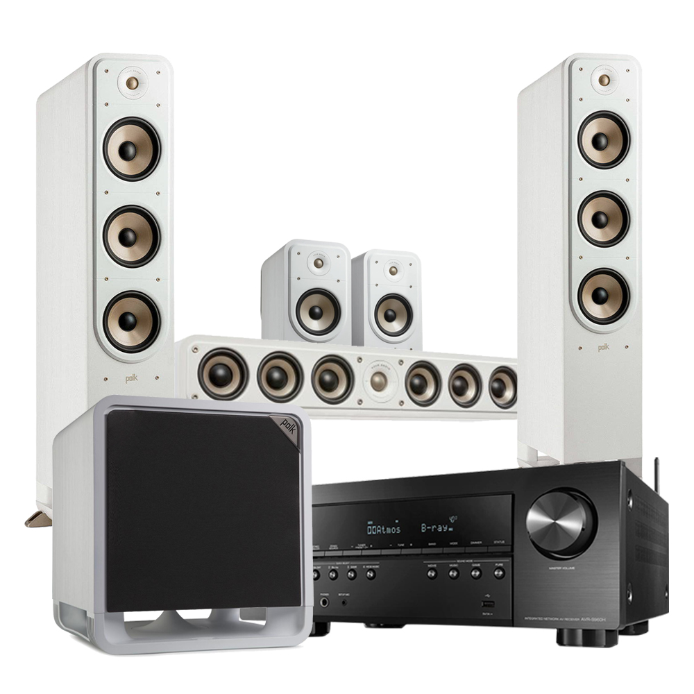 Домашний кинотеатр DENON AVRX1700HBKE2 Polk Signature4